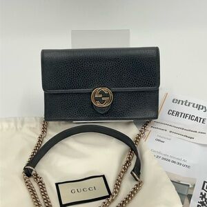 🖤💛Gucci GG WOC Crossbody w/Dust Bag and Entrupy COA Gorgeous Condition!🖤💛